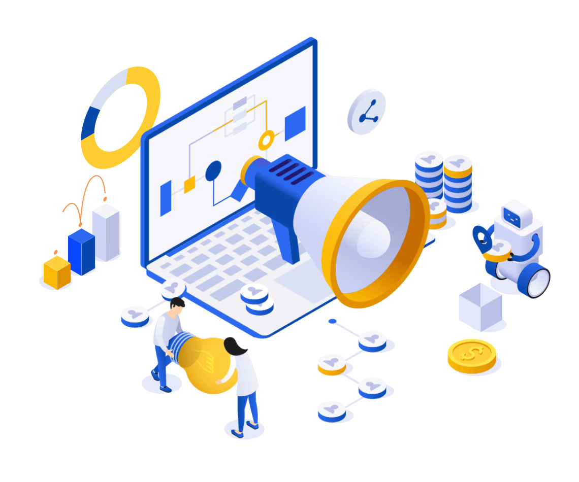 Marketing campaigns connecting with customers